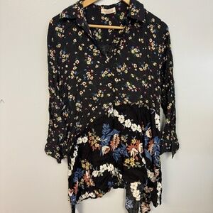 0224-2 Floral handkerchief Dress